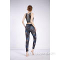 Dames schoonheid bedrukte hoge taille hoge elastische legging